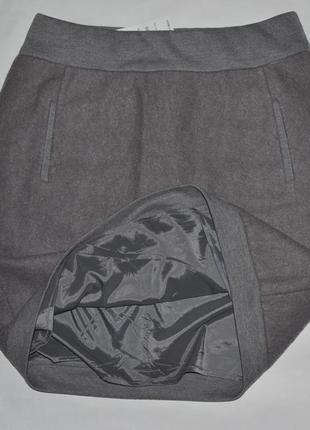 Серая теплая юбка выше колен от jbc4 фото
