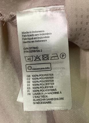 Нежная шёлковая пудровая блузка h&m conscious  бежевая пудровая размер 34/ xs s7 фото