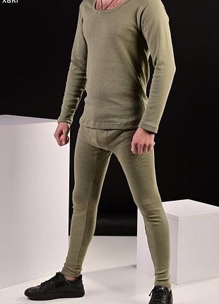 Комплект термобілизни чоловічі хакі s-m