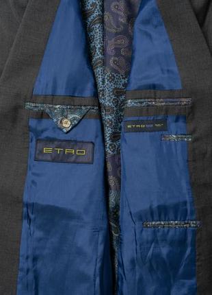 Etro wool suit мужской шерстяной костюм4 фото