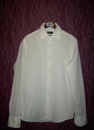 Біла сорочка hugo boss розм.м1 фото