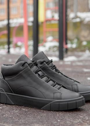 Практичні чоловічі черевики на меху. утепленні зимові кеди!