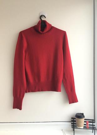 Водолазка красная из хлопка