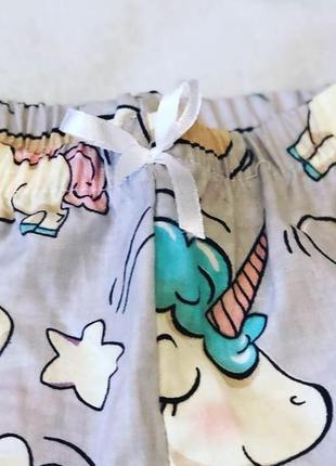Хлопковая пижама в единороги2 фото