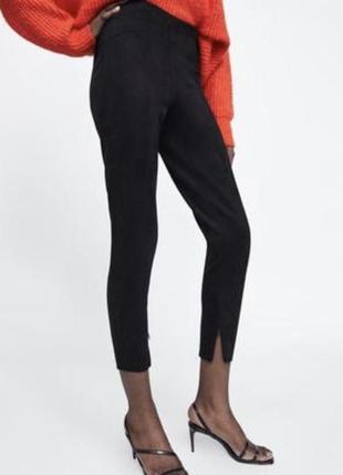 Замшевые лосины zara