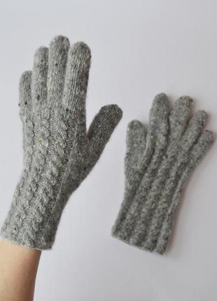 Женские перчатки из твида