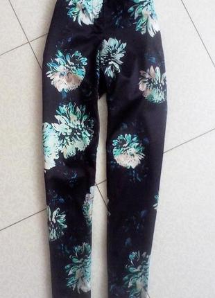 Необыкновенные фирменные брюки в 5д цветочный рисунок2 фото