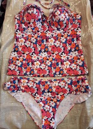 Яркий купальник tu англия 12размер
