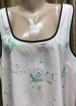 Шифоновая блузка, майка dorothy perkins пудрового цвета с цветочным нежным принтом размер евро 225 фото