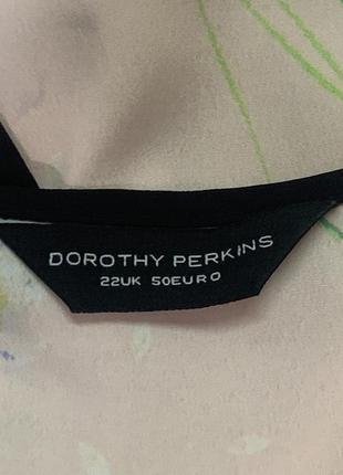 Шифоновая блузка, майка dorothy perkins пудрового цвета с цветочным нежным принтом размер евро 228 фото