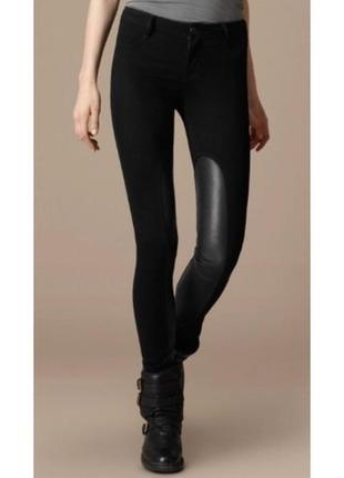 Роскошные джинсы с кожаными вставками burberry brit porthbridge jeans оригинал