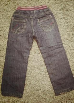 Брюки утепленные джинсовые джинсы теплые на флисе2 фото