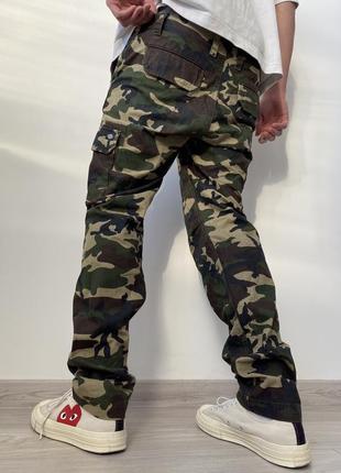 Чоловічі камуфляжні карго штани брюки dickies camo cargo pants vintage carhartt мужские винтажные штаны
