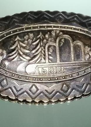 Брошь винтаж * львiв * 1963 год.клеймо  ( лв2м )