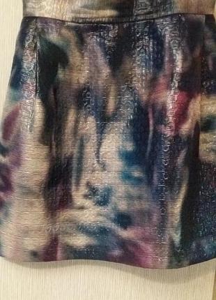 Юбка на подкладке широкий пояс