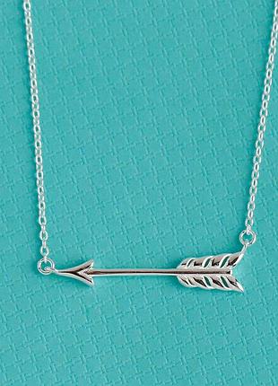 Серебряная подвеска в стиле тиифани стрела
