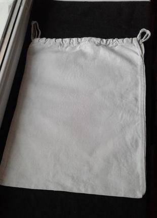 Льняной эко мешочек ,торбочка на затяжках для хранения круп ,трав 38,5х304 фото