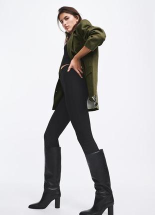Щільні лосини на високій посадці zara