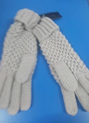 Продам теплые перчатки со стразами 3