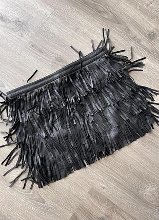 Спідниця zara з бахрамою