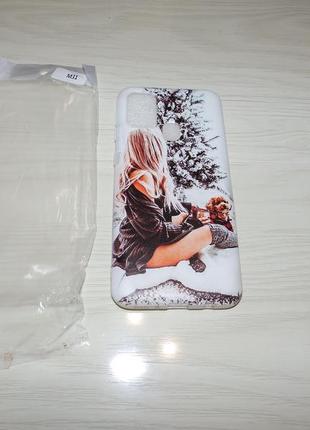 Чехол для samsung galaxy m31 зимний , новогодний принт