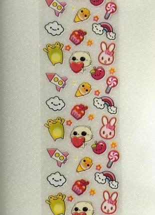 Кольорова фольга в баночці для лиття та дизайну нігтів, 100 див.