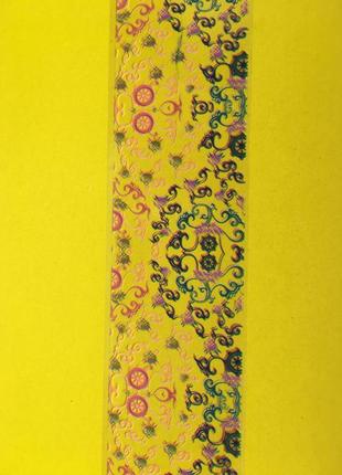 Цветная фольга в баночке для литья и дизайна ногтей, 100 см.