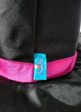 Карнавальна шляпа конус чорна свинка пеппа2 фото