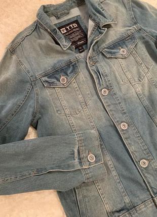 Куртка вітровка джинсова чоловіча tom tailor2 фото