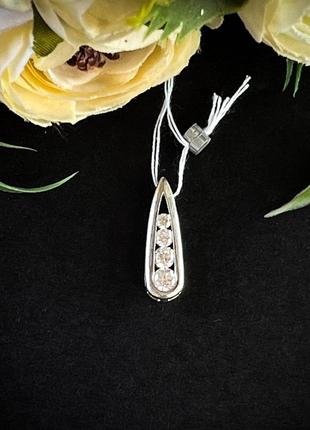 Серебряный женский кулон, 925 проба