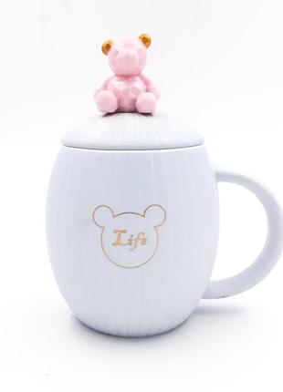 Чашка з кришкою та ложкою "гамі", 400 мл