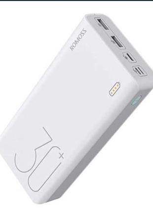 Павербанк romoss 30000 mah sense 8+ power bank оригинал