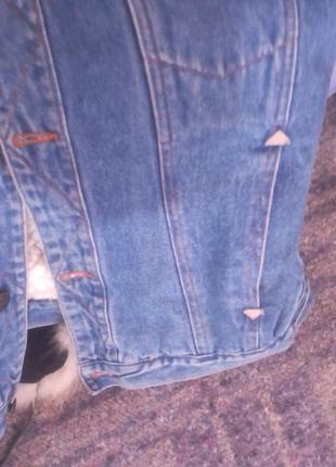 Куртка джинсовая на меху3 фото