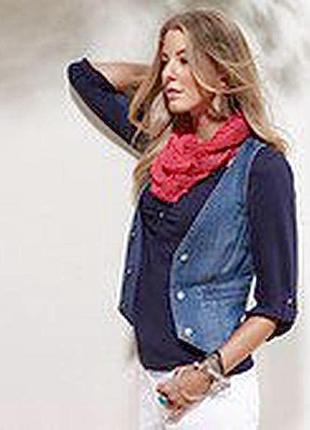 Класна джинсова жилетка