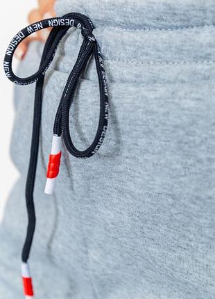 Базові теплі жіночі спортивні штани на флісі утеплені спортивні штани з начосом зимові сірі спортивні штани з флісом спортивні штани на манжетах5 фото