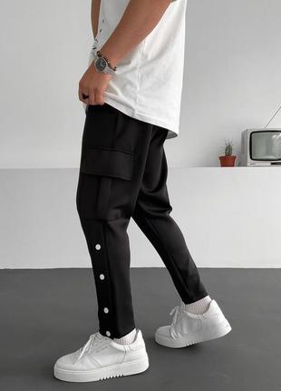Хит сезона! качественные спортивные штаны оригинальные трендовые стильные карго с боковыми карманами2 фото