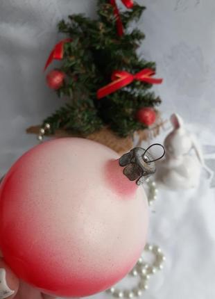 Зимний лес 🎄☃️🎈елочная новогодняя игрушка советская винтаж яркий ретро светящаяся фосфорная8 фото