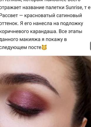 Eveline sunrise profesdional eyeshadow palette палетка теней10 фото