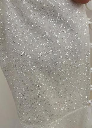 Весільна вечірня сукня блискуча українського бренду розмір xs-m7 фото