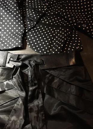 Незаурядная, нарядная  узкая черная юбка5 фото