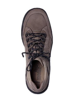Модные спортивные мужские замшевые туфли коричневые hayo |waldläufer3 фото