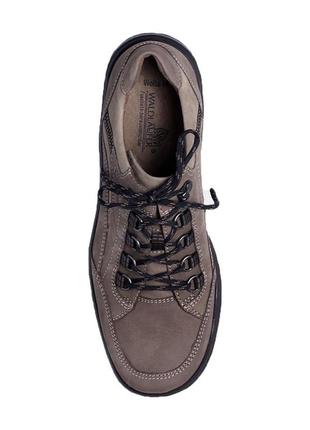 Модные спортивные мужские замшевые туфли коричневые hayo |waldläufer2 фото