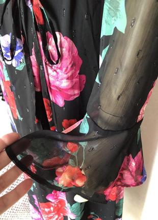 Сукня в квіти мідаксі asos розмір 14/167 фото