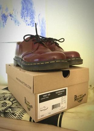 Dr. martens - 1461 cherry red - smooth