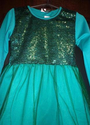 Платье с фатином и паетками3 фото