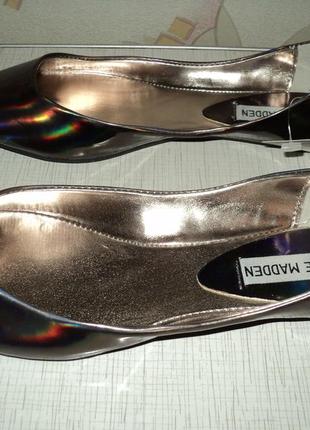 Туфли-лодочки коричневые лаковые перламутр (есть другие цвета), фирма monarch2 фото