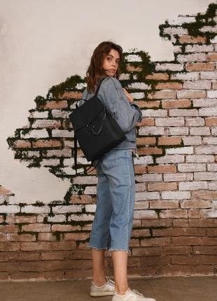 Женский рюкзак городской рюкзак с кольцом графитовый рюкзак трансформер сумка рюкзак а43 фото