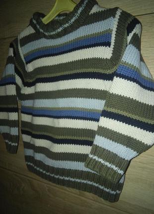 Теплая кофта реглан свитер kids на ребенка размер 922 фото
