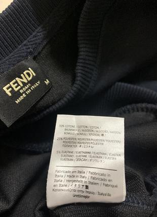 Fendi світшот італія темно-синій ідеальний оригінал6 фото