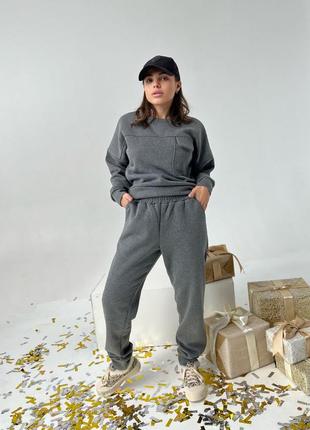 Теплий костюмчик // костюм худі + штани